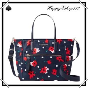 ♠️ kate spade ♠️ Chelsea Whimsy Floral Medium Nylon Satchel